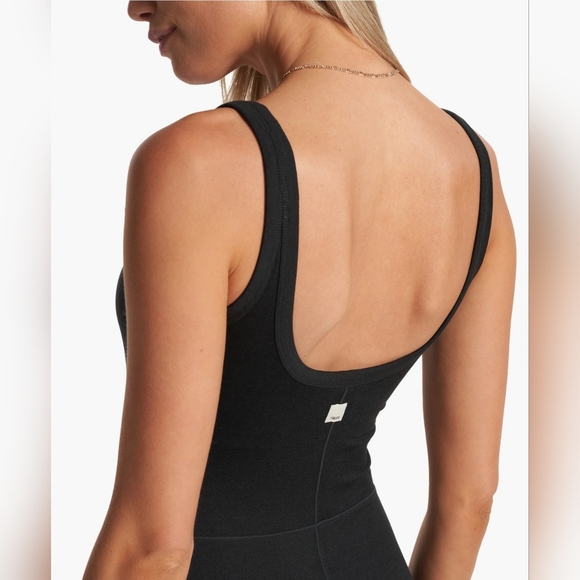NWT Women's Vuori Halo Essential Jumpsuit. Color Black Heather. Various Sizes - Picture 5 of 8
